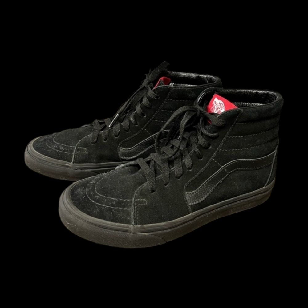 VANS Sk8-Hi Triple Black 2015 Skateboard Shoe Mens 6.5 or Womens 8